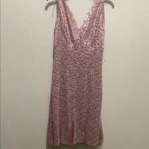 Elegant Pink Lace Dress